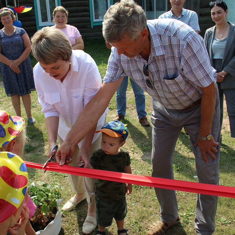 Детская спортивно‑игровая площадка производства компании Аркода открылась в селе Бурнашево