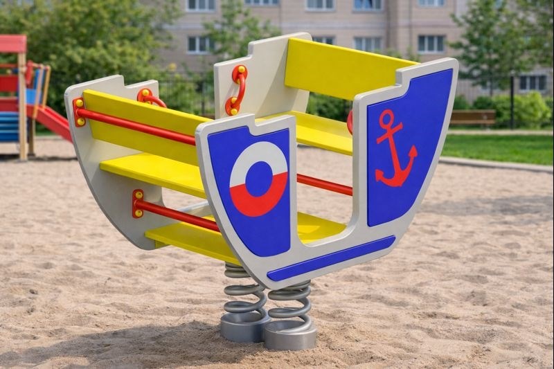 К-166 Качалка на пружине «Катер» К-166