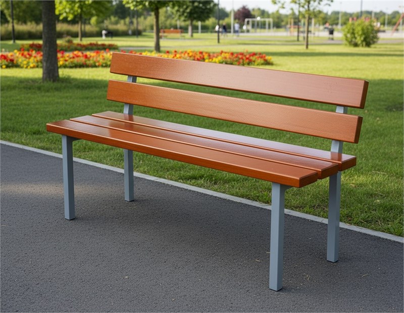 Л-105.1 Скамья со спинкой (1200 мм) Л-105.1