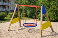 К-009 Качели «Гнездо» на деревянных ножках К-009