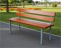 Л-105.2 Скамья со спинкой (1500 мм) Л-105.2