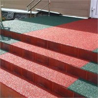 Бесшовное резиновое покрытие для крыльца, лестницы и ступеней 10390